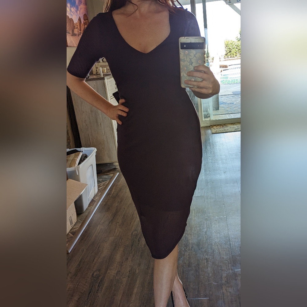 NWT Plum Midi Dress from Express Clothing